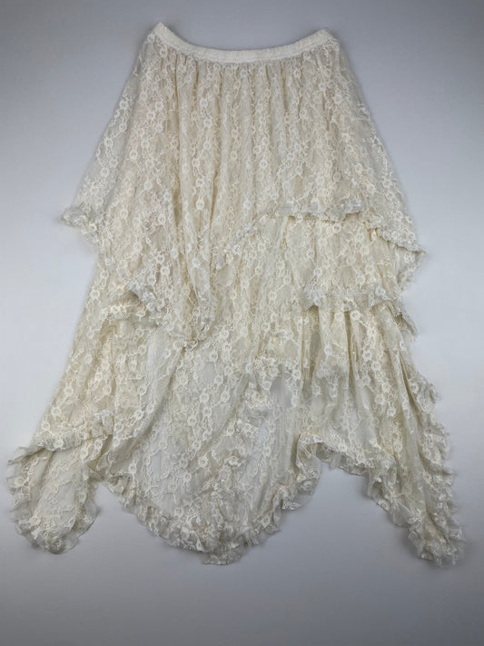 Layered Boho Lace Skirt