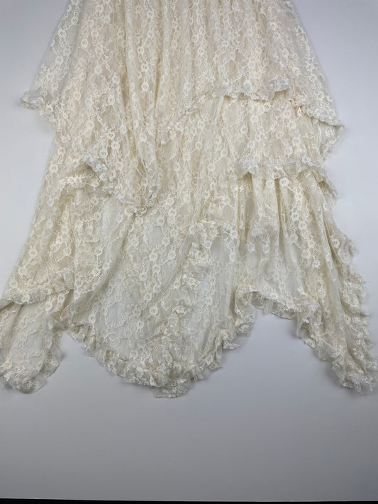 Layered Boho Lace Skirt