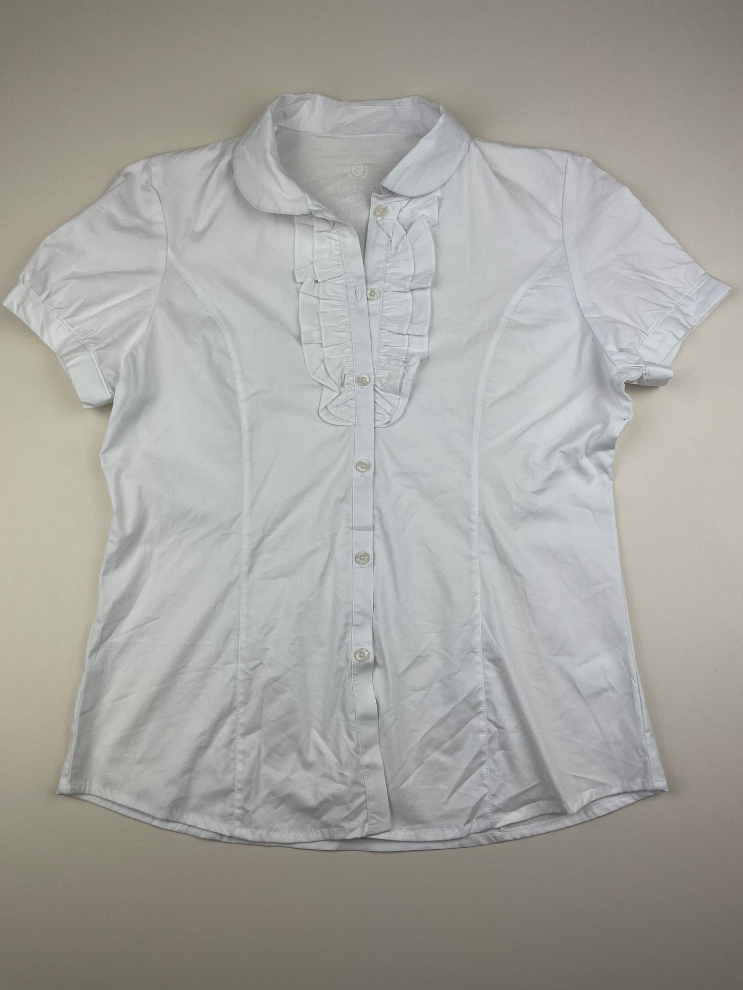 White Ruffled Blouse