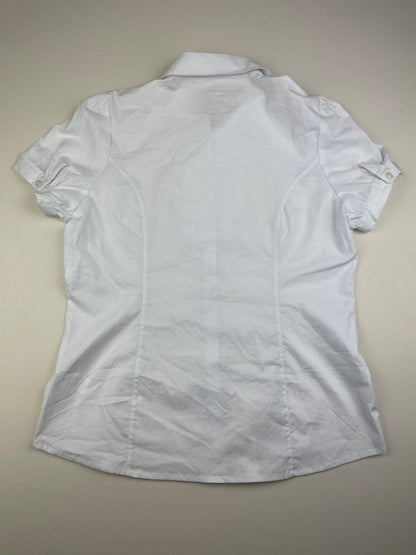 White Ruffled Blouse