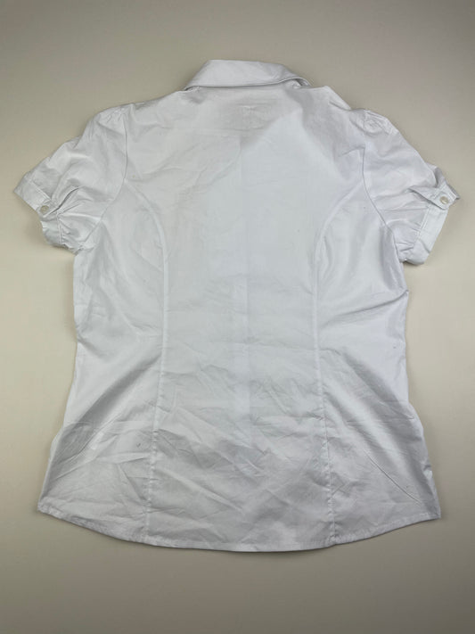 White Ruffled Blouse