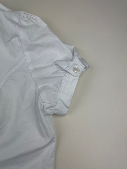 White Ruffled Blouse