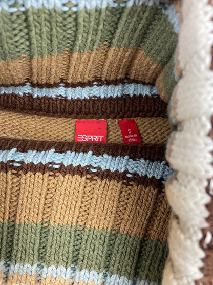 Y2K Striped Turtle Neck Knit