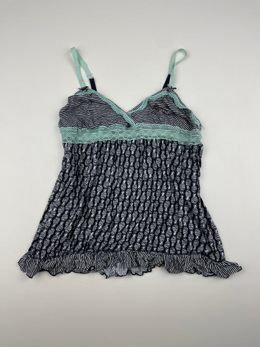 Patterned Black and White Cami