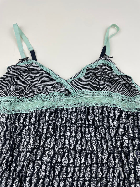 Patterned Black and White Cami