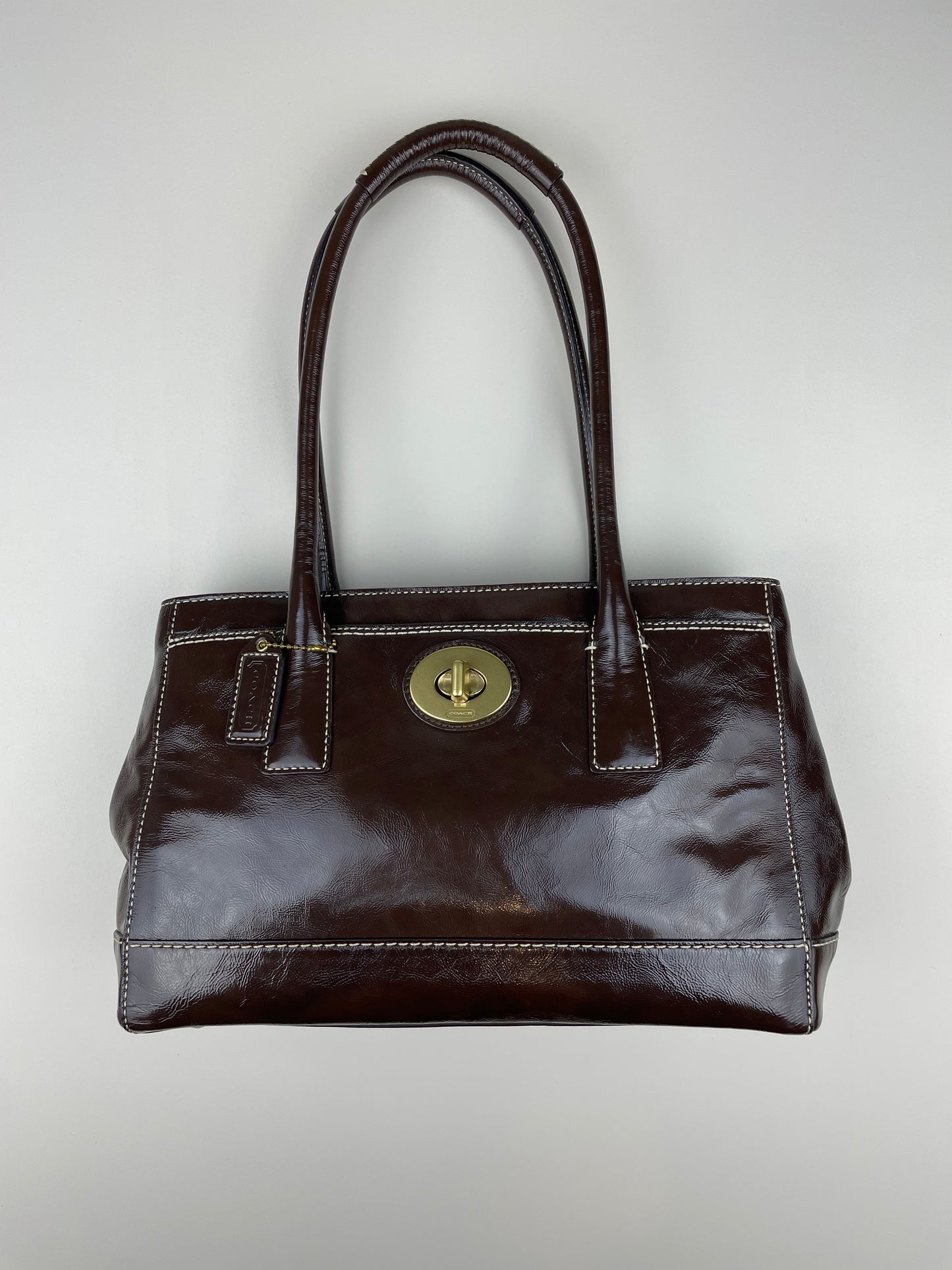 Coach Madeline Patent Leather Satchel