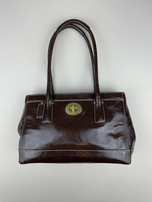 Coach Madeline Patent Leather Satchel