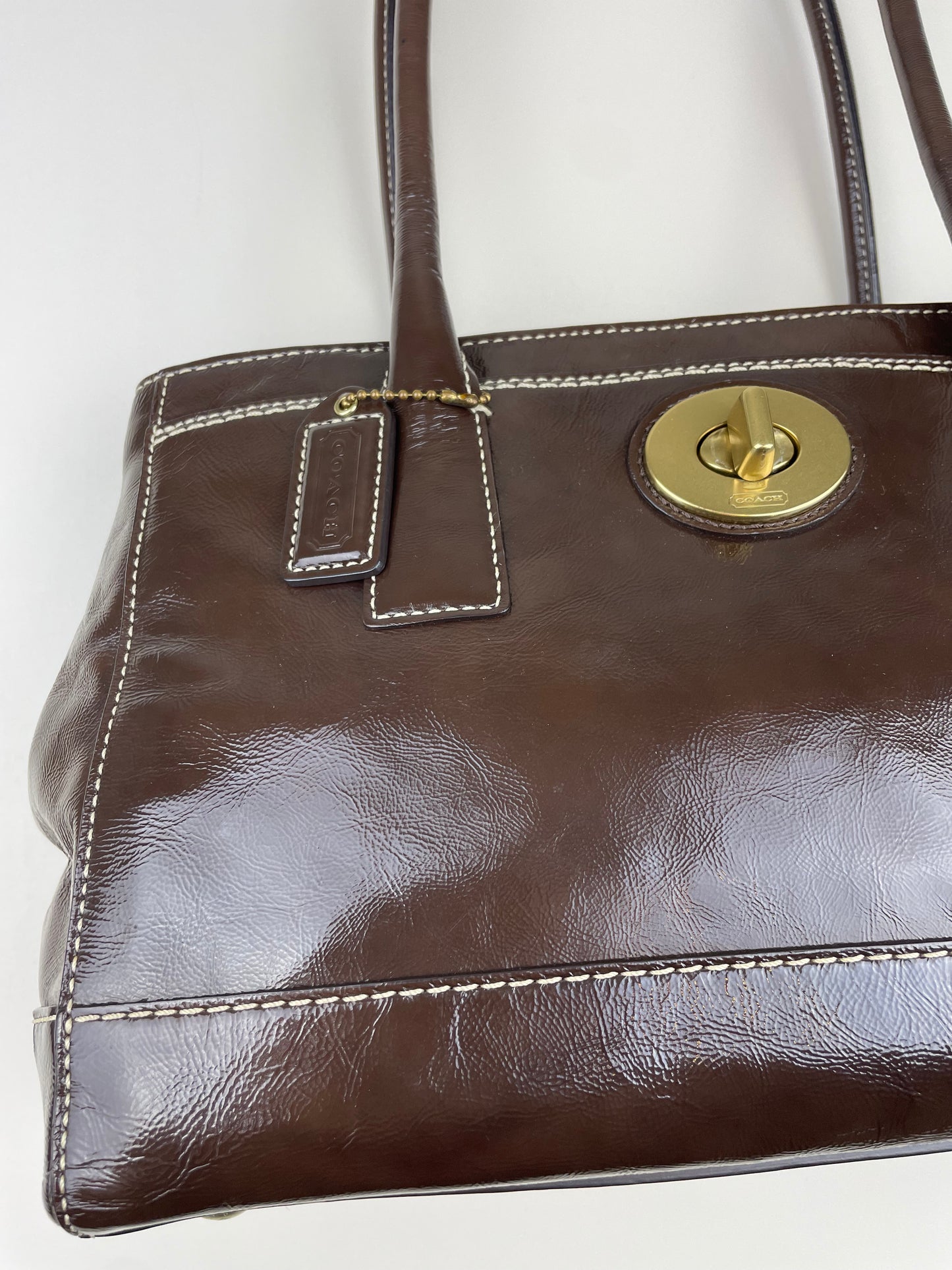 Coach Madeline Patent Leather Satchel