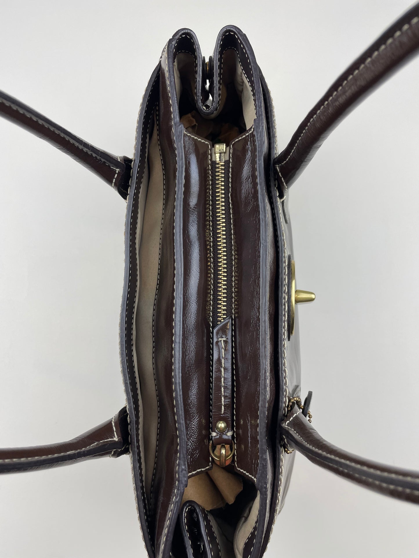 Coach Madeline Patent Leather Satchel