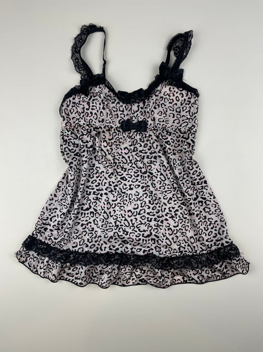 Pink Cheetah Bow Cami