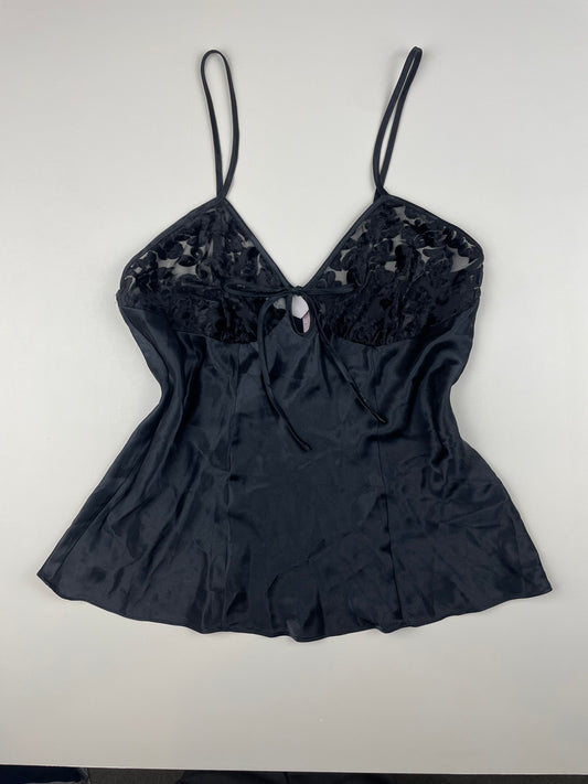 Black Velvet Lace Cami
