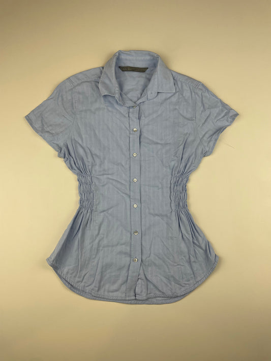 Blue Cinched Shirt