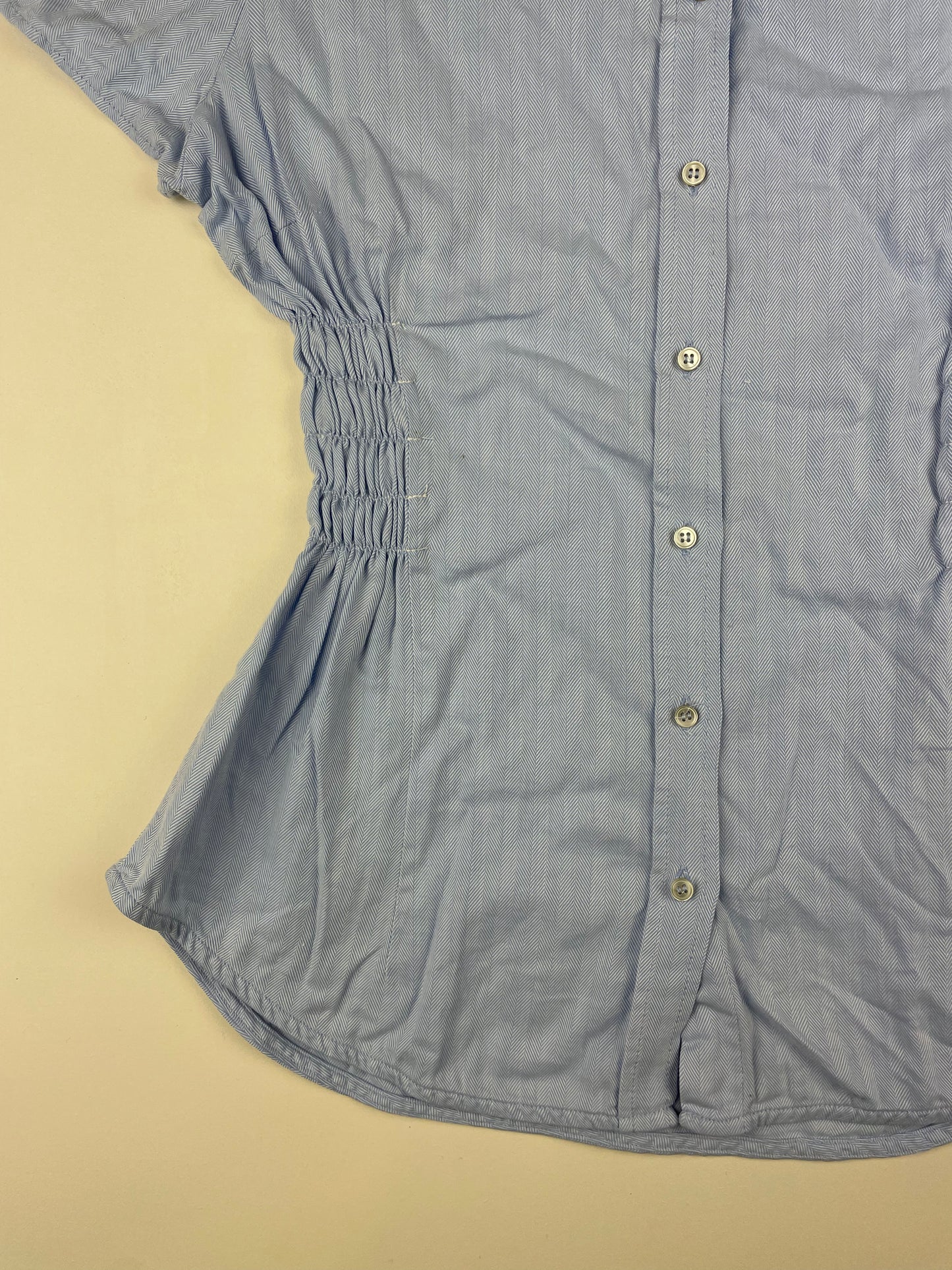 Blue Cinched Shirt