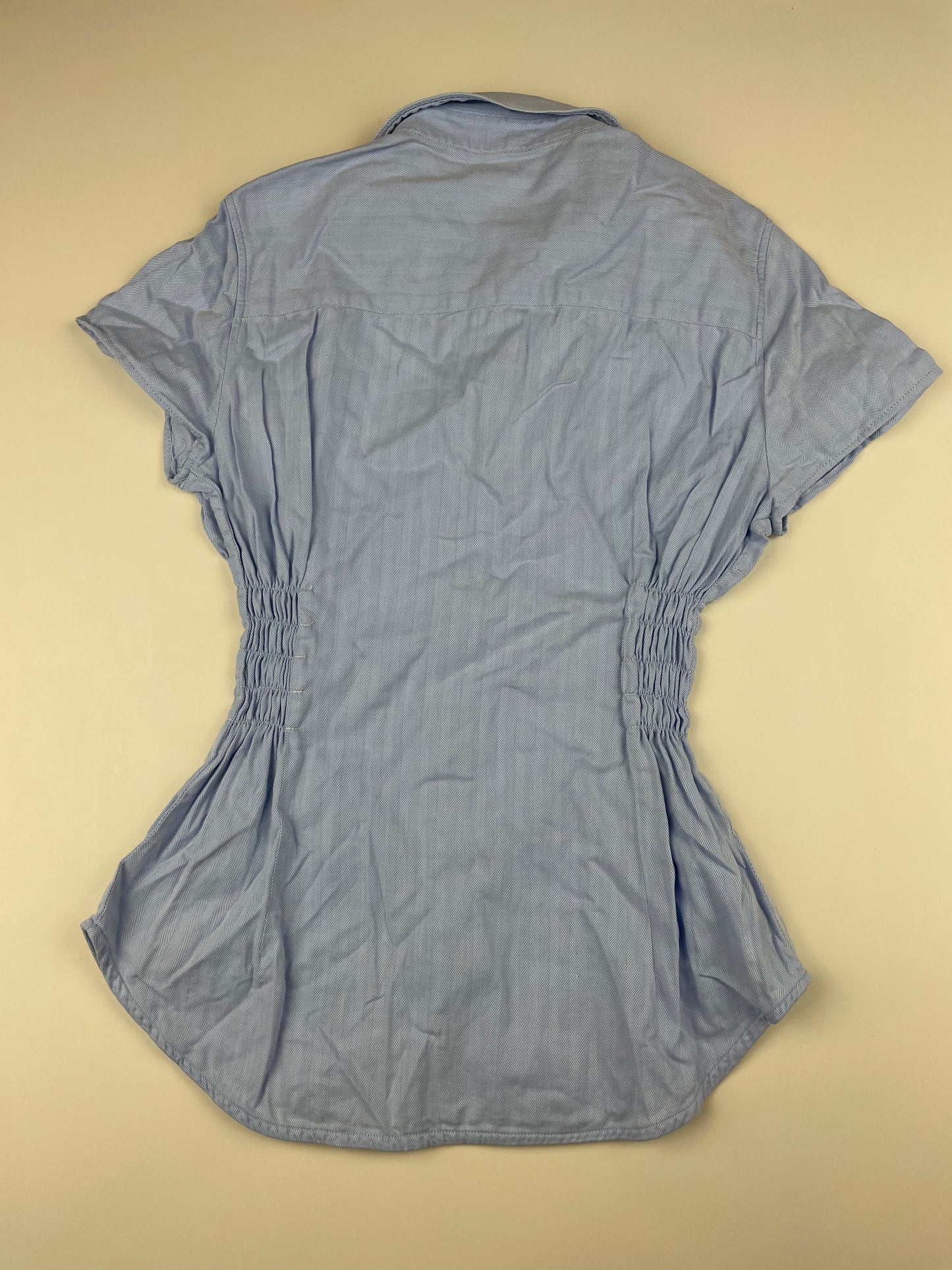 Blue Cinched Shirt