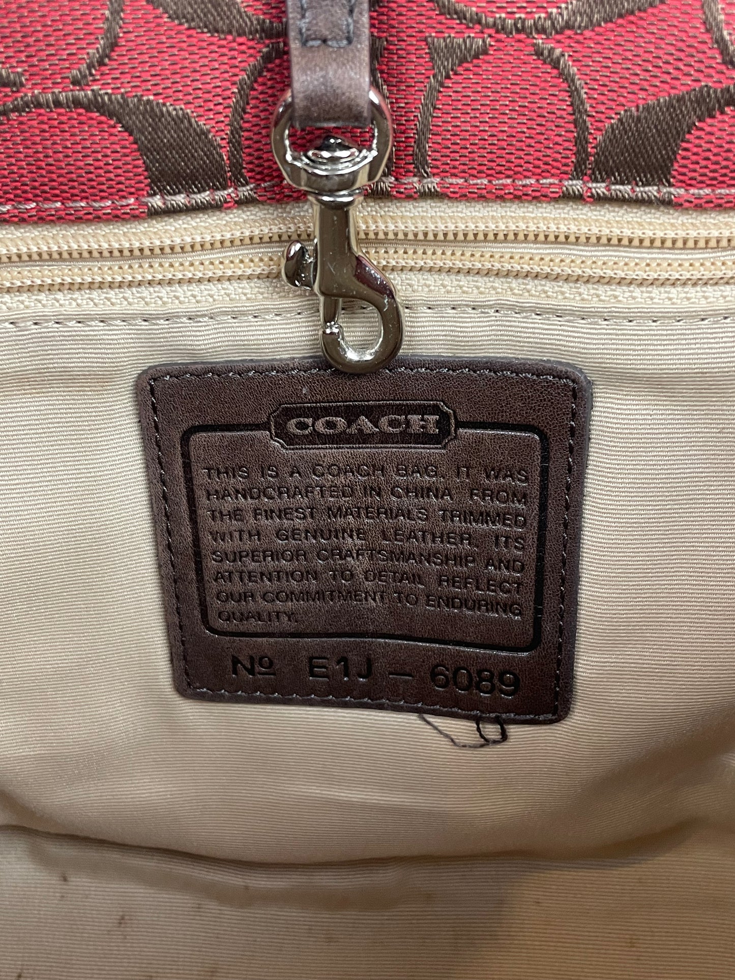 Coach Signature Canvas Mini Tote