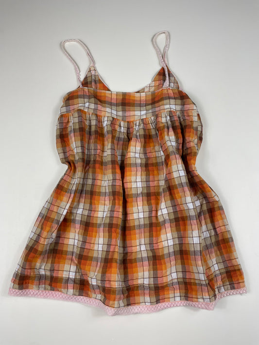 Orange Plaid Cami