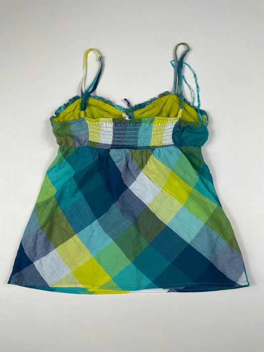 Plaid Ruffle Cami