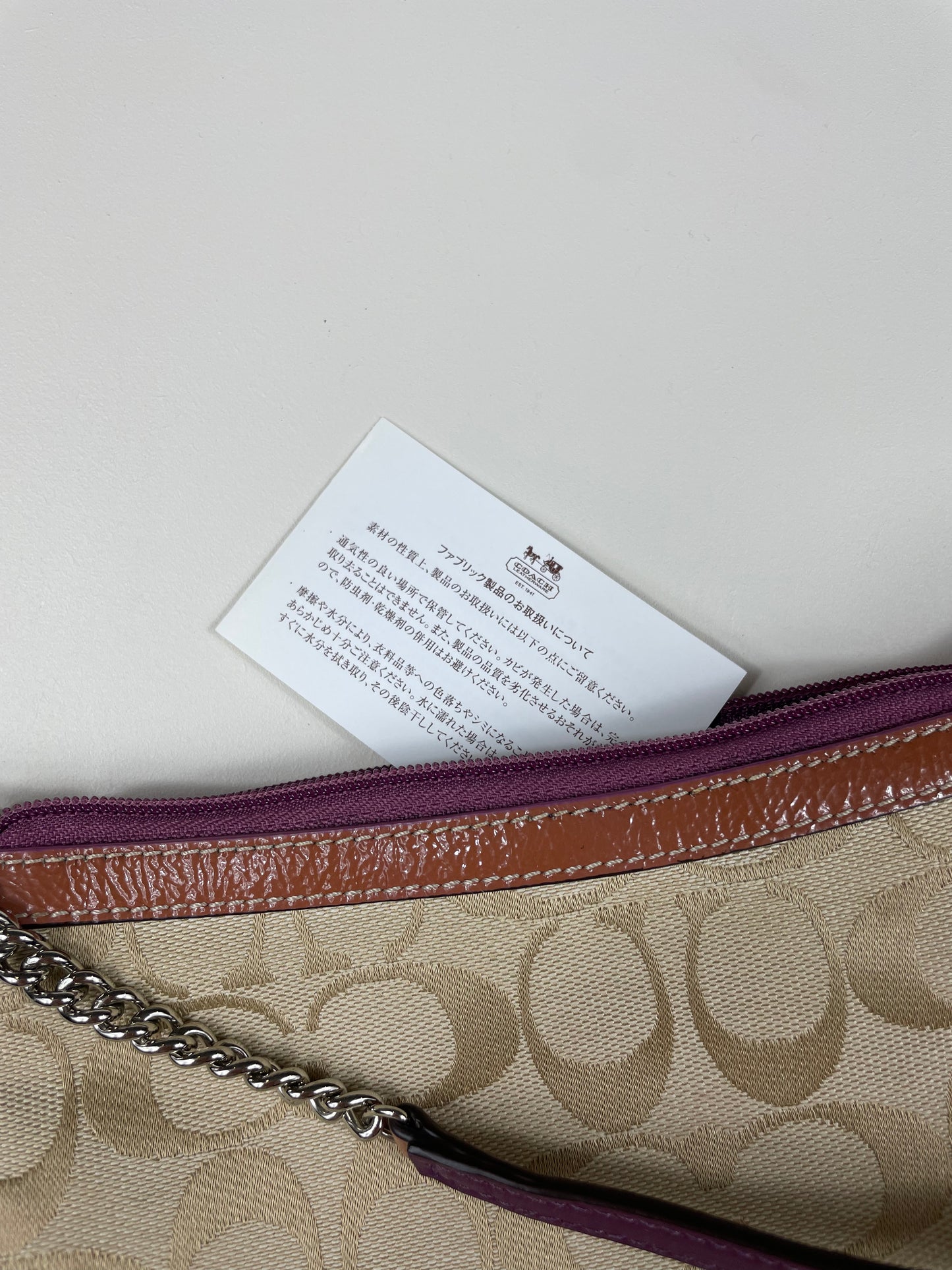 Coach Signature Chain Shoulder Bag