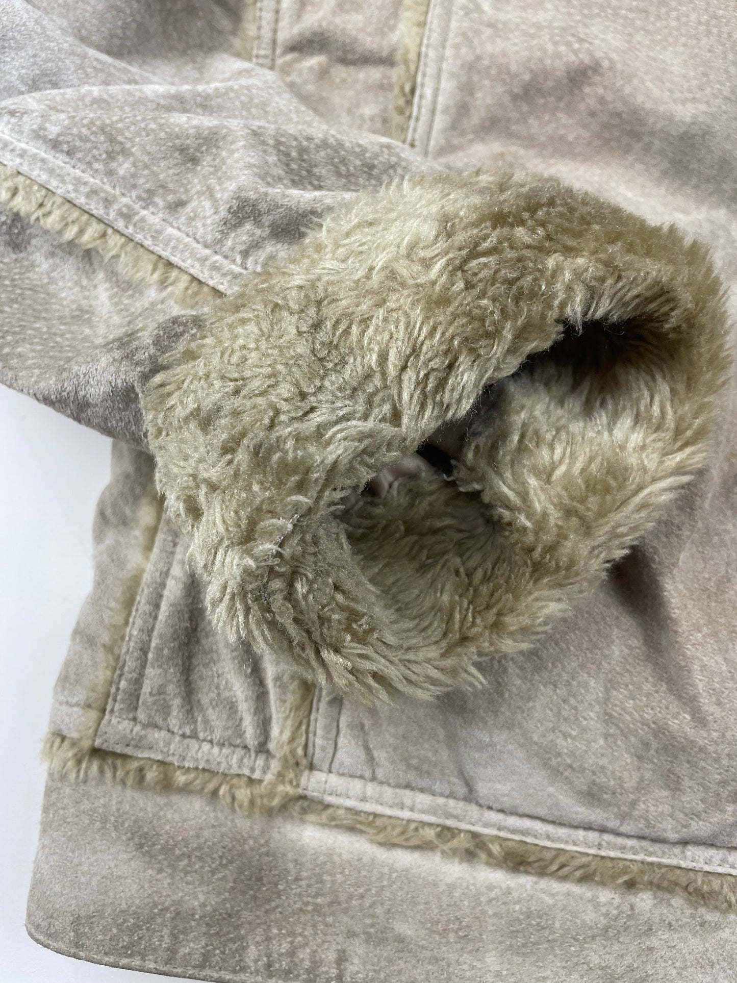 Fluffy Leather Jacket