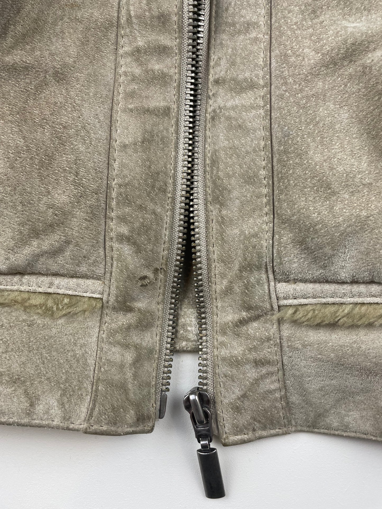 Fluffy Leather Jacket