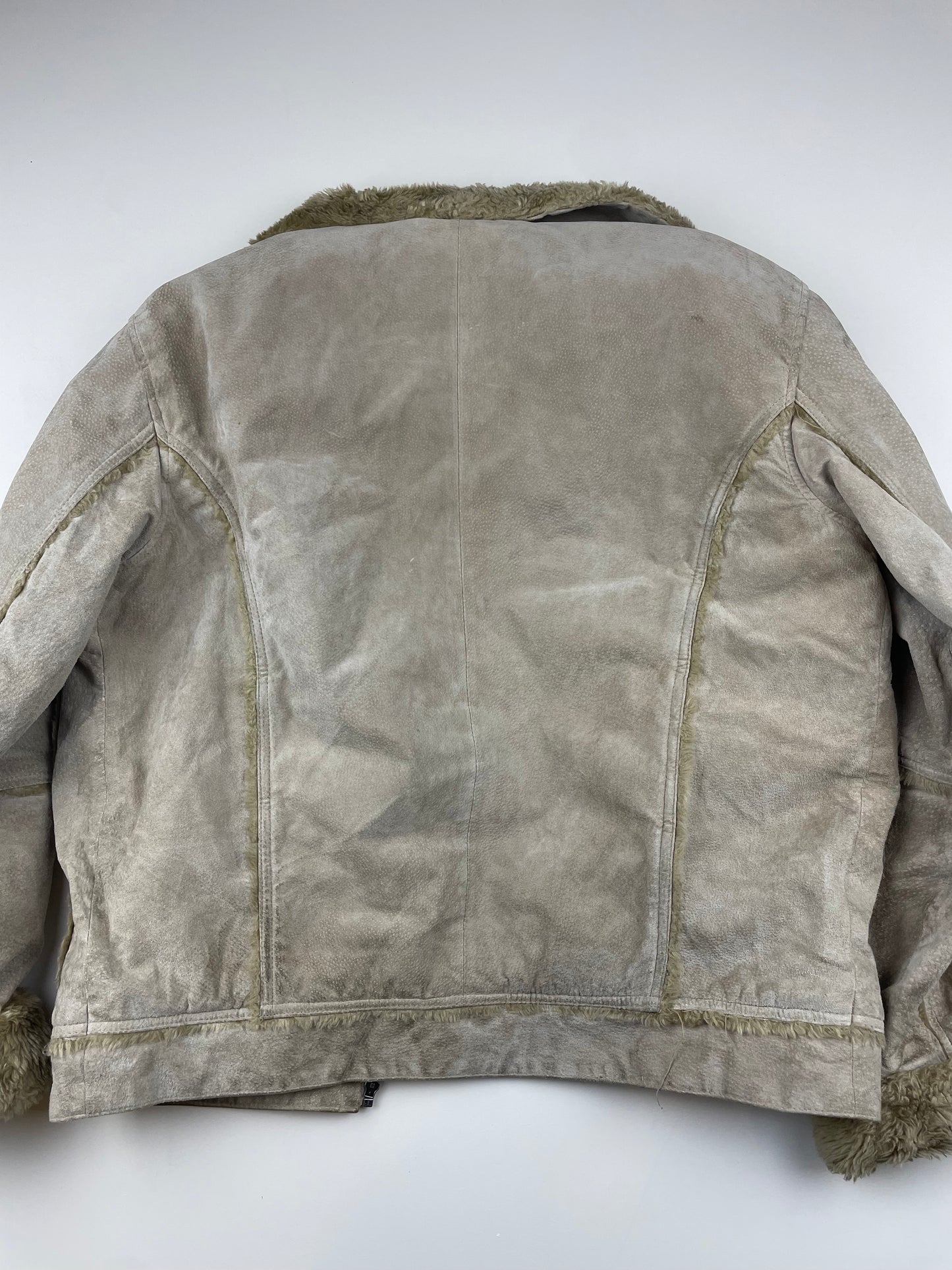 Fluffy Leather Jacket