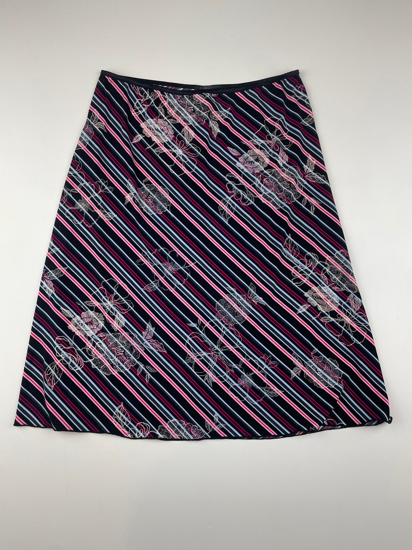Striped Midi Skirt