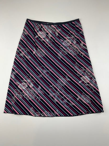Striped Midi Skirt