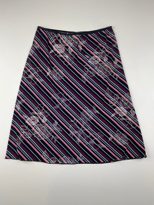 Striped Midi Skirt
