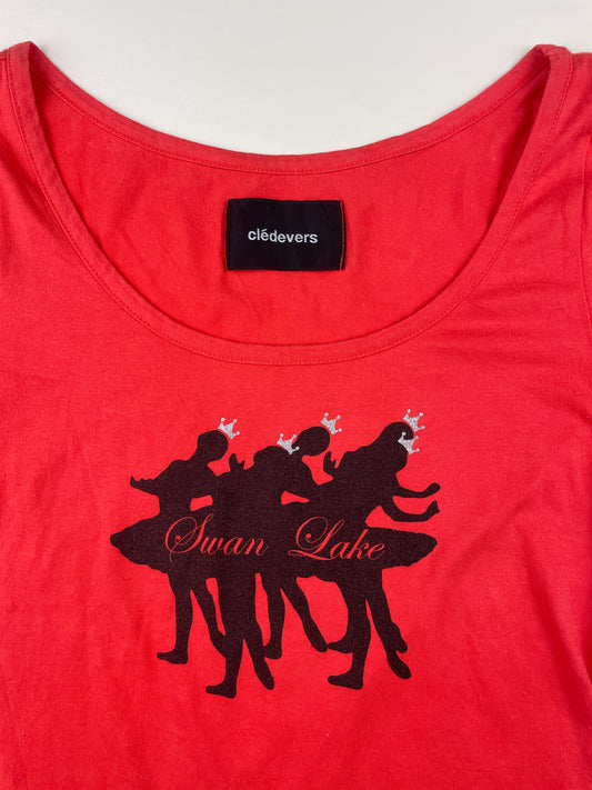 Swan Lake Puff Shoulder Baby Tee