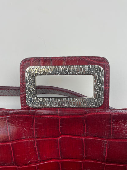 Furla Croc-embossed Leather Bag