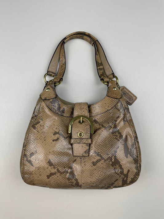 Coach Mini Soho Lynn Tote Snake Print