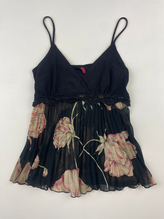 Floaty Flower Cami with Bead Details