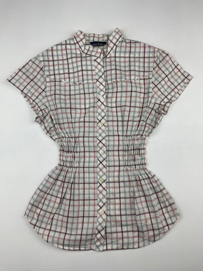 Checkered Cinch Top