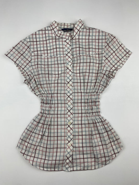 Checkered Cinch Top