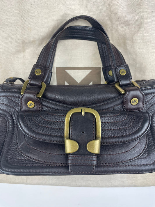 Michael Kors Brown Buckle Shoulder Bag