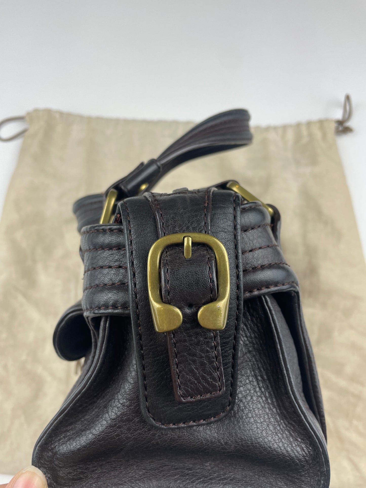 Michael Kors Brown Buckle Shoulder Bag
