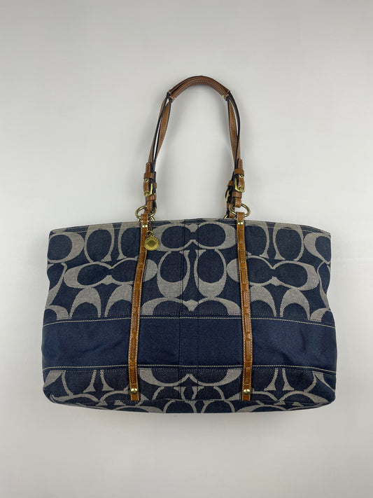 Coach Legacy Denim Signature Tote