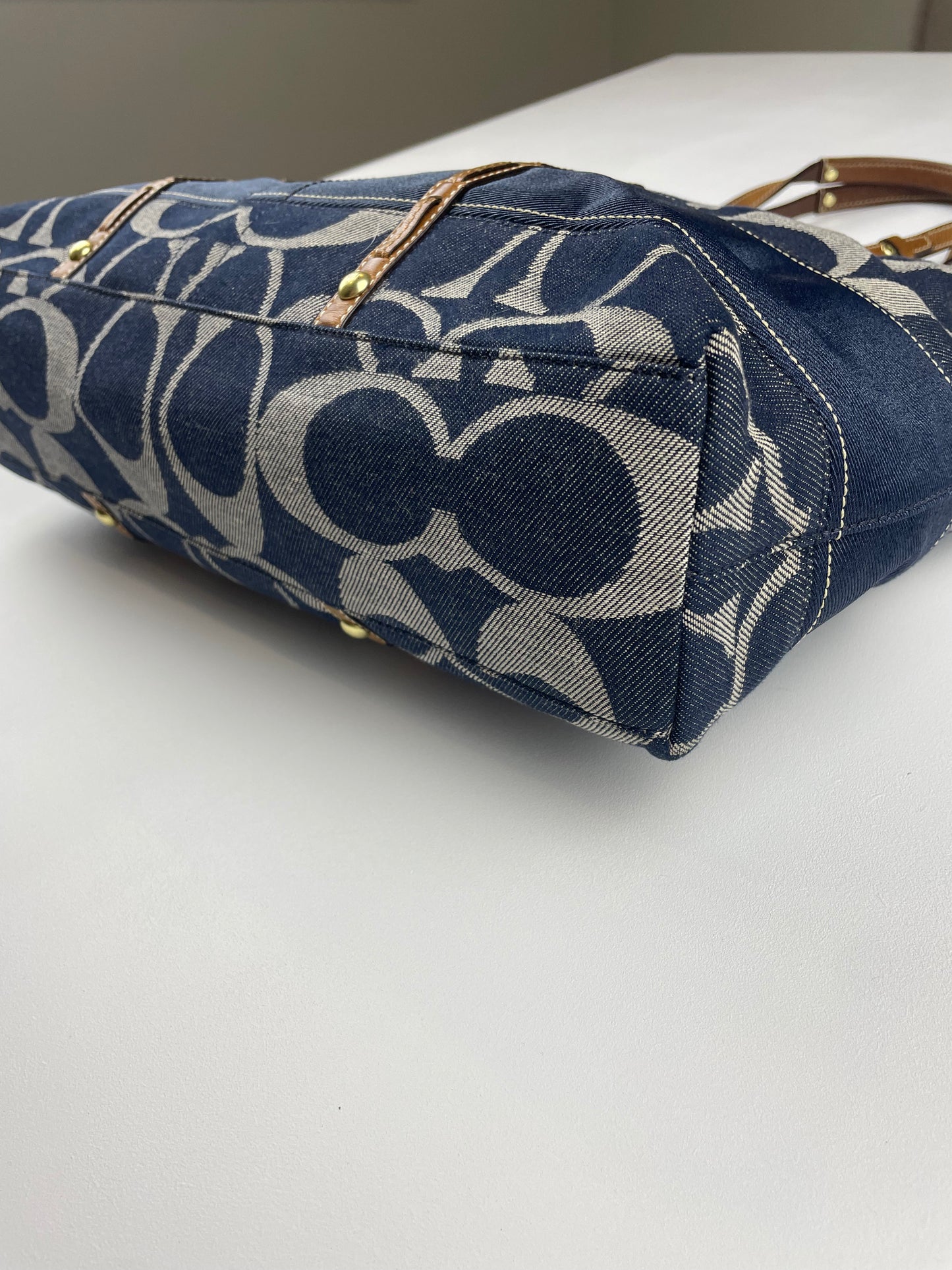 Coach Legacy Denim Signature Tote