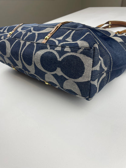 Coach Legacy Denim Signature Tote