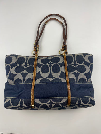 Coach Legacy Denim Signature Tote
