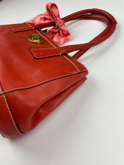 Coach Madeline Turnlock Satchel with Scarf