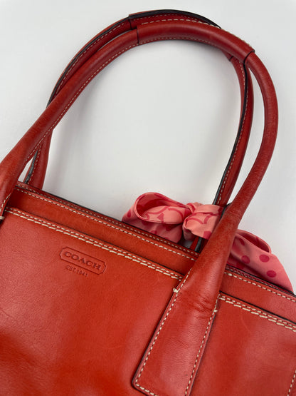 Coach Madeline Turnlock Satchel with Scarf