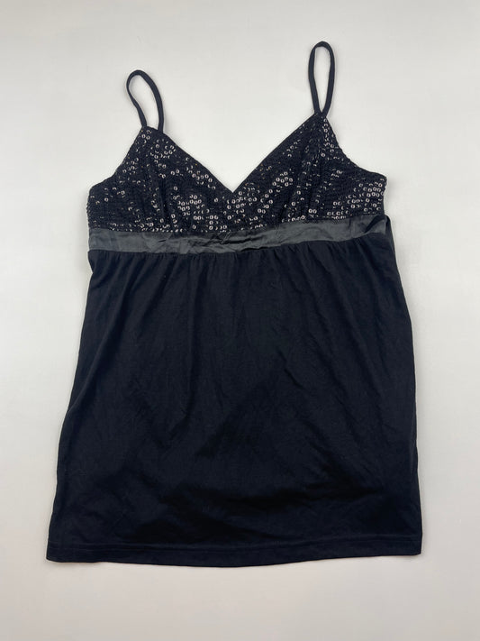 Sequin Cami with Tie Back