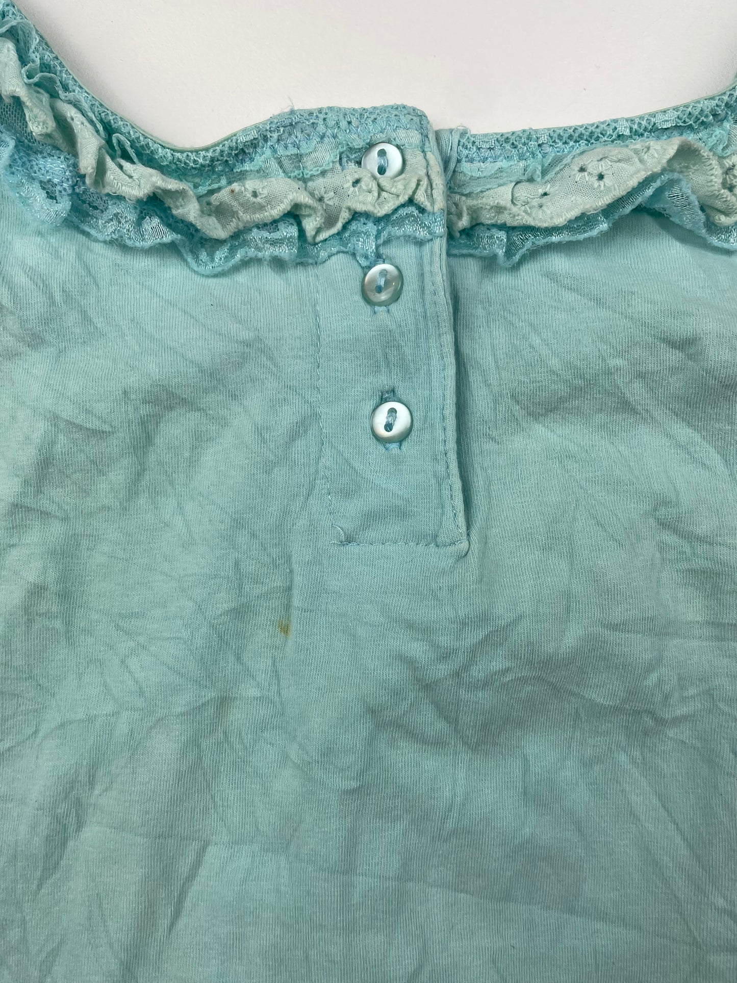 Blue Y2K Ruffle Cami