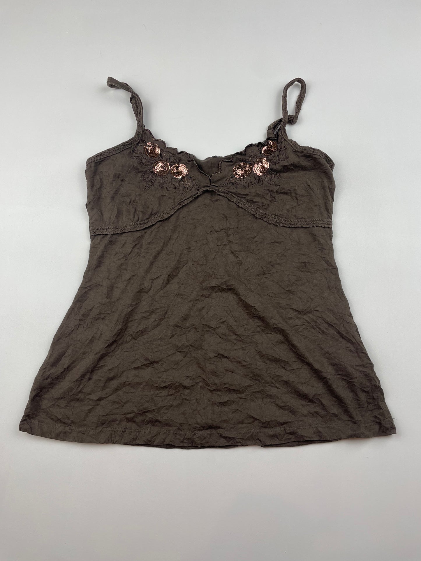 Brown Sequin Cami