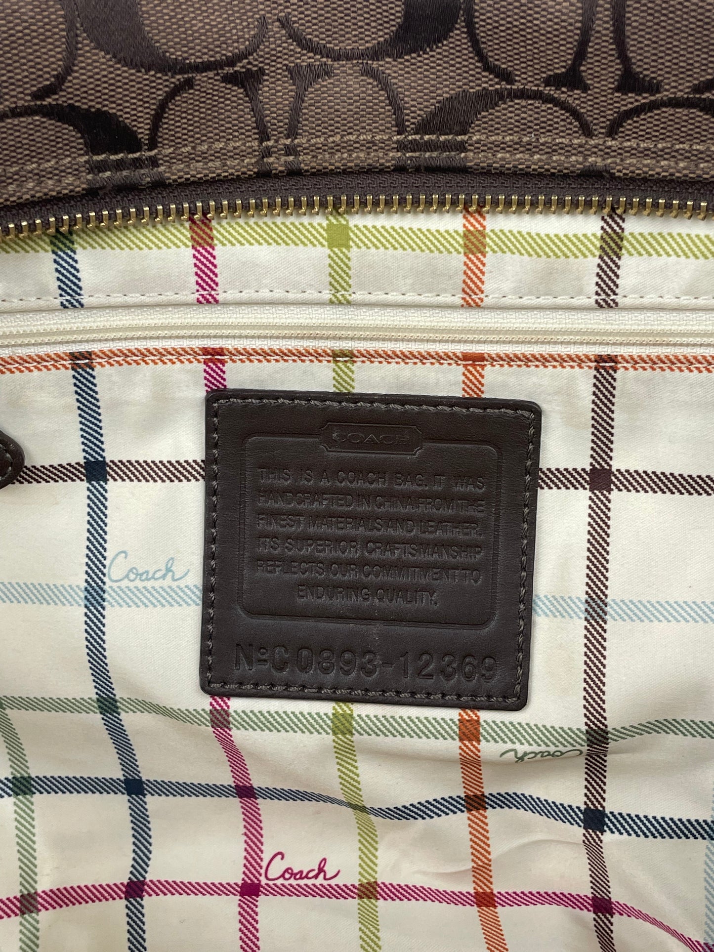 Coach Signature Bleecker Tote Bag