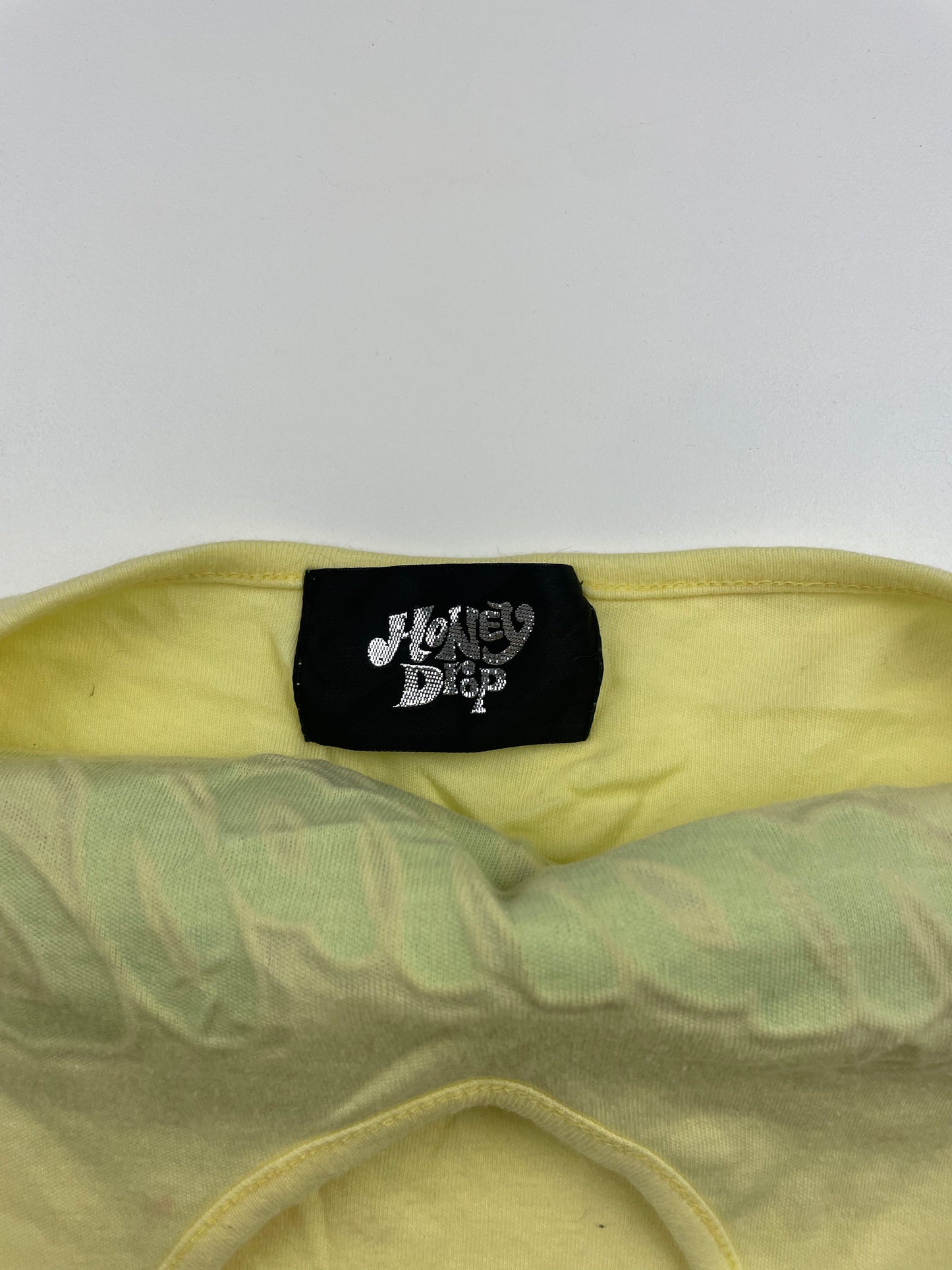 Yellow Halter Graphic Top