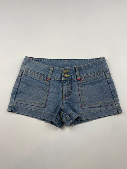 Contrast Stitch Mini Shorts