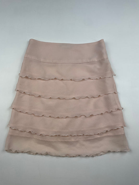Pink Strapless Ruffle Top