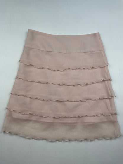 Pink Strapless Ruffle Top